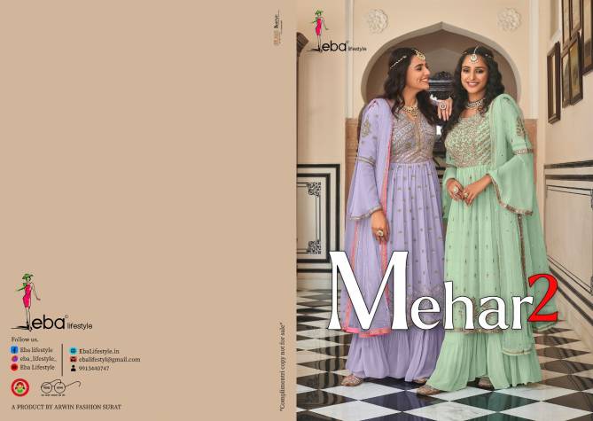 Eba Mehar 2 Wedding Wear Wholesale Salwar Kameez Collection 